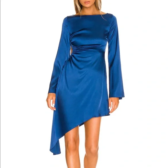 Silky Blue Dress - Picture 2 of 6